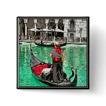Gondolier Pinback Buttons
