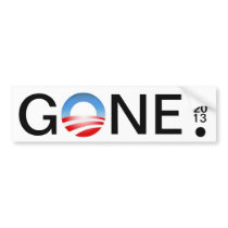 GONE 01 20 13 . BUMPER STICKERS