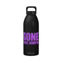 GONE BASE JUMPING Meme - Lilac Purple Reusable Water Bottles