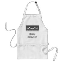 Gone Batty Halloween Apron, Dark Grey