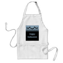 Gone Batty Halloween Apron, Light Blue