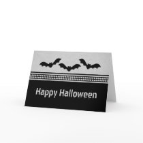 Gone Batty Halloween Card, Light Grey