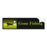 Gone Fishing Bumper Sticker bumper stickers