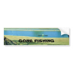 GONE FISHING bumpersticker