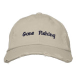 Gone Fishing hat embroidered hats