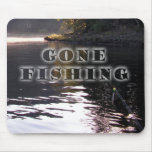 Gone fishing mouse pad mousepads