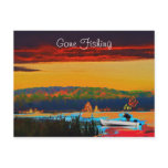 Gone Fishing Postcard