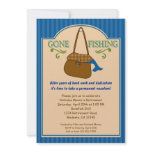 Gone Fishing Retirement Party Invitation