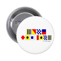 Gone Fishing using Nautical Flags Button