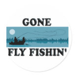 Gone Fly Fishin' stickers
