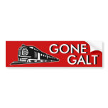 Gone Galt bumper stickers
