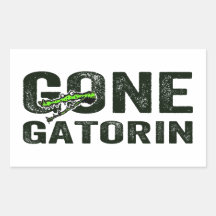 Gone Gatorin Rectangle Stickers