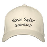 Gone Solar embroidered hats