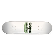 Gone Squatchin Bigfoot In Woods Skate Board Decks