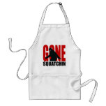 Gone Squatchin - Black and Red Apron