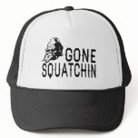 Gone Squatchin - Cool Sunglass Version B&W Hats