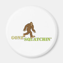 Gone Squatchin looking for Bobo Sasquatch Hunter Magnets