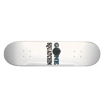 Gone Squatchin Yeti In Woods Skate Board Decks