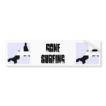 Gone Surfing bumper stickers
