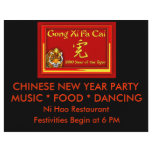 Gong Xi Fa Cai Cards, Notecards, Greetings flyers