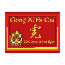 Gong Xi Fa Cai Cards, Notecards, Greetings Postcards