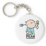 GoochiCoo - Give Peas A Chance keychains