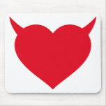 good and bad heart mouse pad