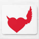 good and bad heart mouse pad
