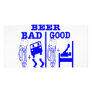 Good Beer and Bad Beer Picture Card