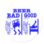 Good Beer and Bad Beer Stickers