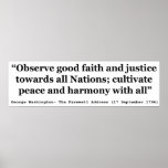 Good Faith and Justice Peace and Harmony Print