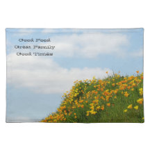 Good Food Great Family Good Times Placemats Poppy