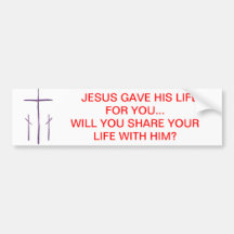 Good Friday - 3 Crosses Bumper Sticker
