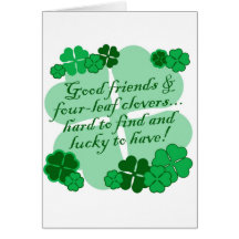 Good Friends and Shamrocks Card