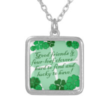 Good Friends and Shamrocks Necklaces