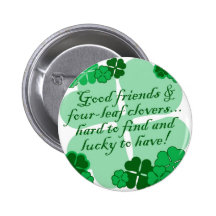 Good Friends and Shamrocks Pin