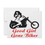 Good Girl Gone Biker  #007 invitations