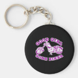 Good Girl Gone Biker 3 Black Keychain