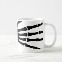 good good skeleton hand coffee mug