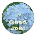 Good Job! Teachers stickers Blue Hydrangea Flowers
