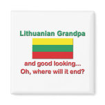 Good Lkg Lithuanian Grandpa magnets