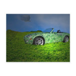 Good luck car, postcard
