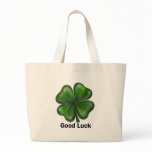 Good Luck Clover Tote Bag