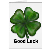 Good Luck Clover Card