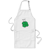 Good Luck Clover Cow Aprons