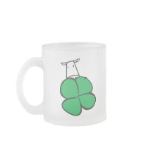Good Luck Clover Cow Mugs