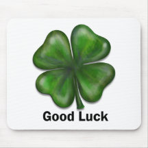 Good Luck Clover Mousemats