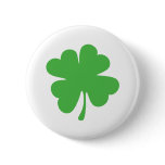 Good Luck Cloverleaf - Shamrock - trefoil buttons