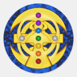 Good Luck Coptic Styled Cross Sticker