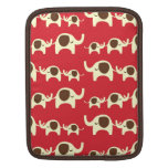 Good luck elephants cherry red iPad iPad 2 sleeve iPad Sleeve
